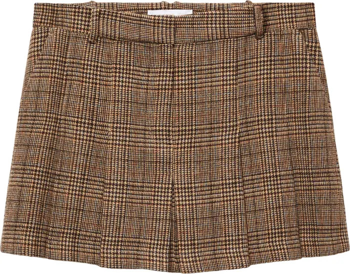 MANGO Glen Plaid Miniskirt | Nordstrom | Nordstrom
