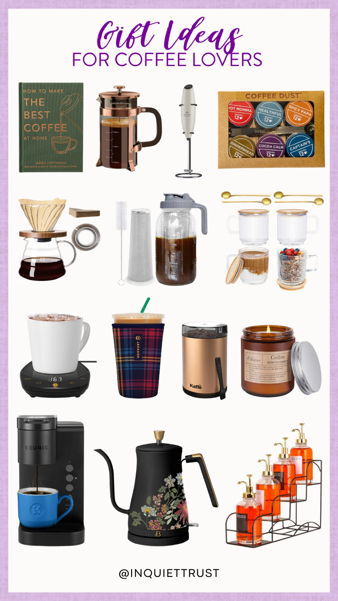 Find the perfect gift for the coffee lover in your life! Grab this Keurig coffee maker, coffee mug warmer, cold brew coffee maker, electric kettle, and more to make their coffee time extra special!
#affordablefinds #giftguide #kitchenmusthave #kitchenappliance

#LTKHome #LTKSeasonal #LTKGiftGuide