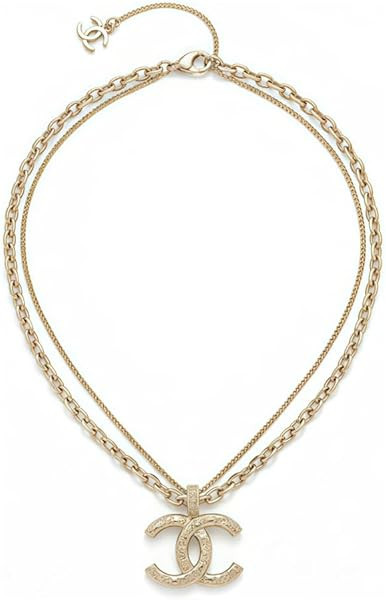Women's Luxury designer 18K Gold-Plated Layered Necklace, Designer Inspired Jewelry double chain ... | Amazon (US)