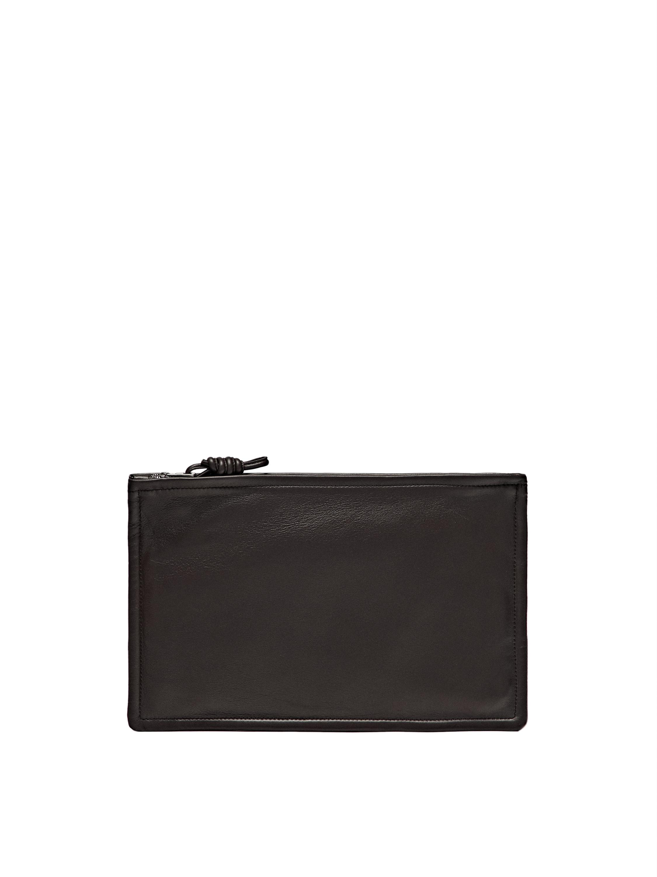 Small nappa leather pouch bag with knot | Massimo Dutti UK