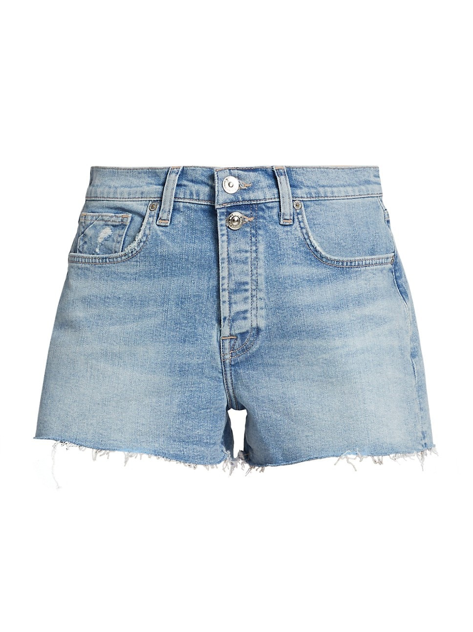 Monroe High-Rise Cut-Off Denim Shorts | Saks Fifth Avenue
