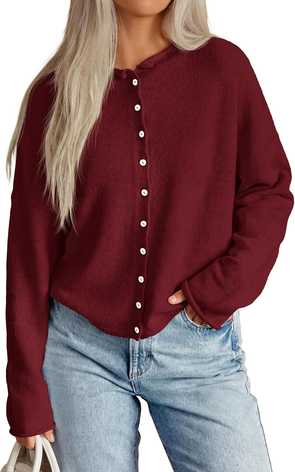 PRETTYGARDEN Button Up Cardigan for Women Knit Oversized Fall Sweaters | Amazon (US)