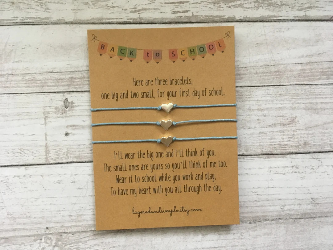 Mommy and Me Back to School Bracelets First Day of School - Etsy | Etsy (US)