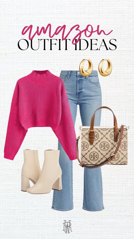 Amazon outfit ideas, casual fall outfit, pink sweater outfit 

#LTKfindsunder50 #LTKxPrime #LTKstyletip