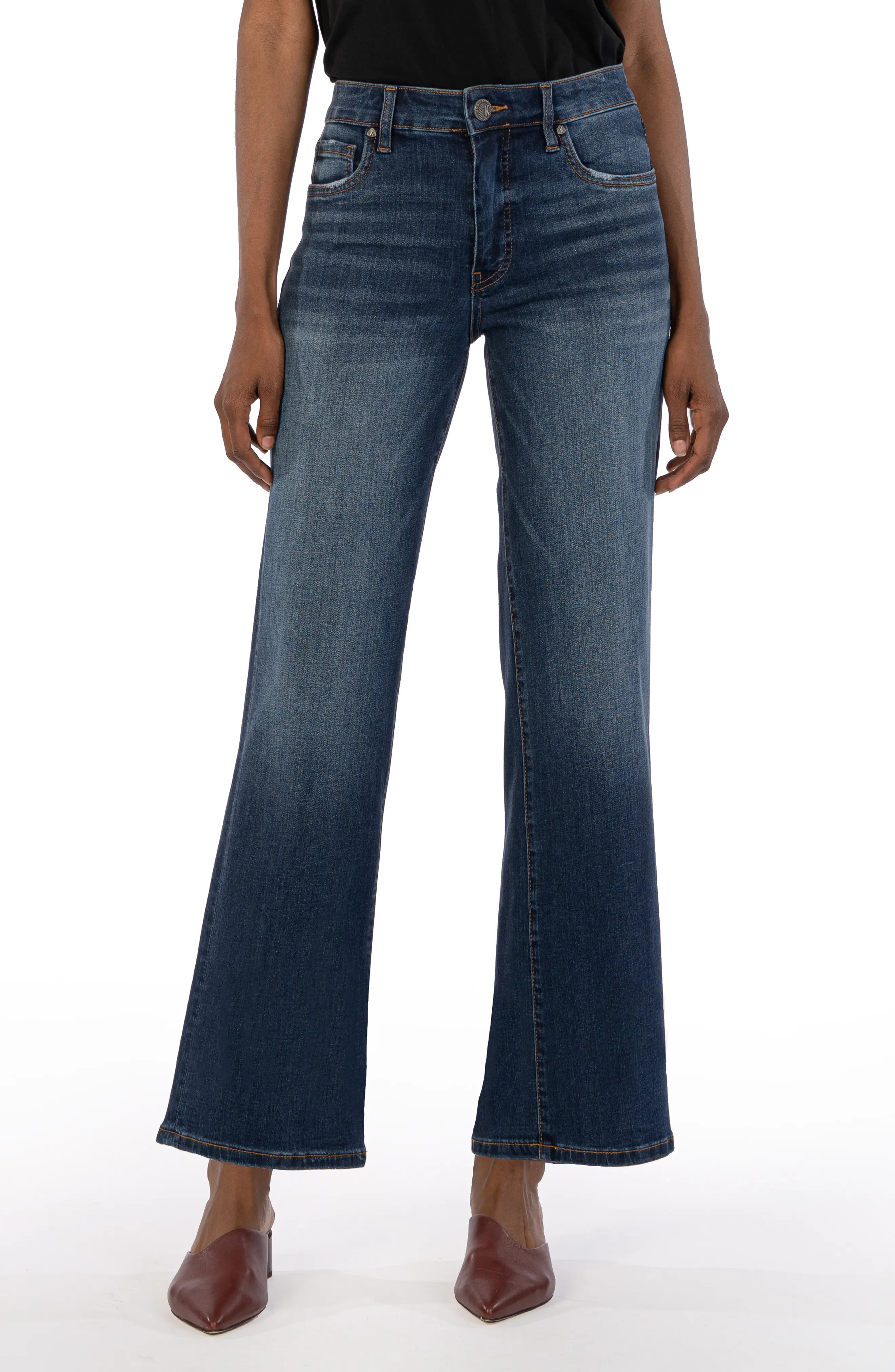 KUT from the Kloth Fab Ab High Rise Wide Leg Jeans (Women) | Nordstromrack | Nordstrom Rack