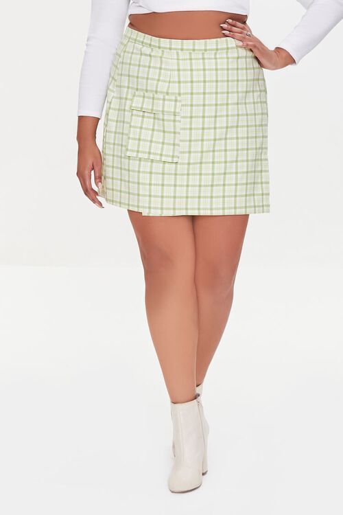 Plus Size Plaid Mini Skort | Forever 21 | Forever 21 (US)