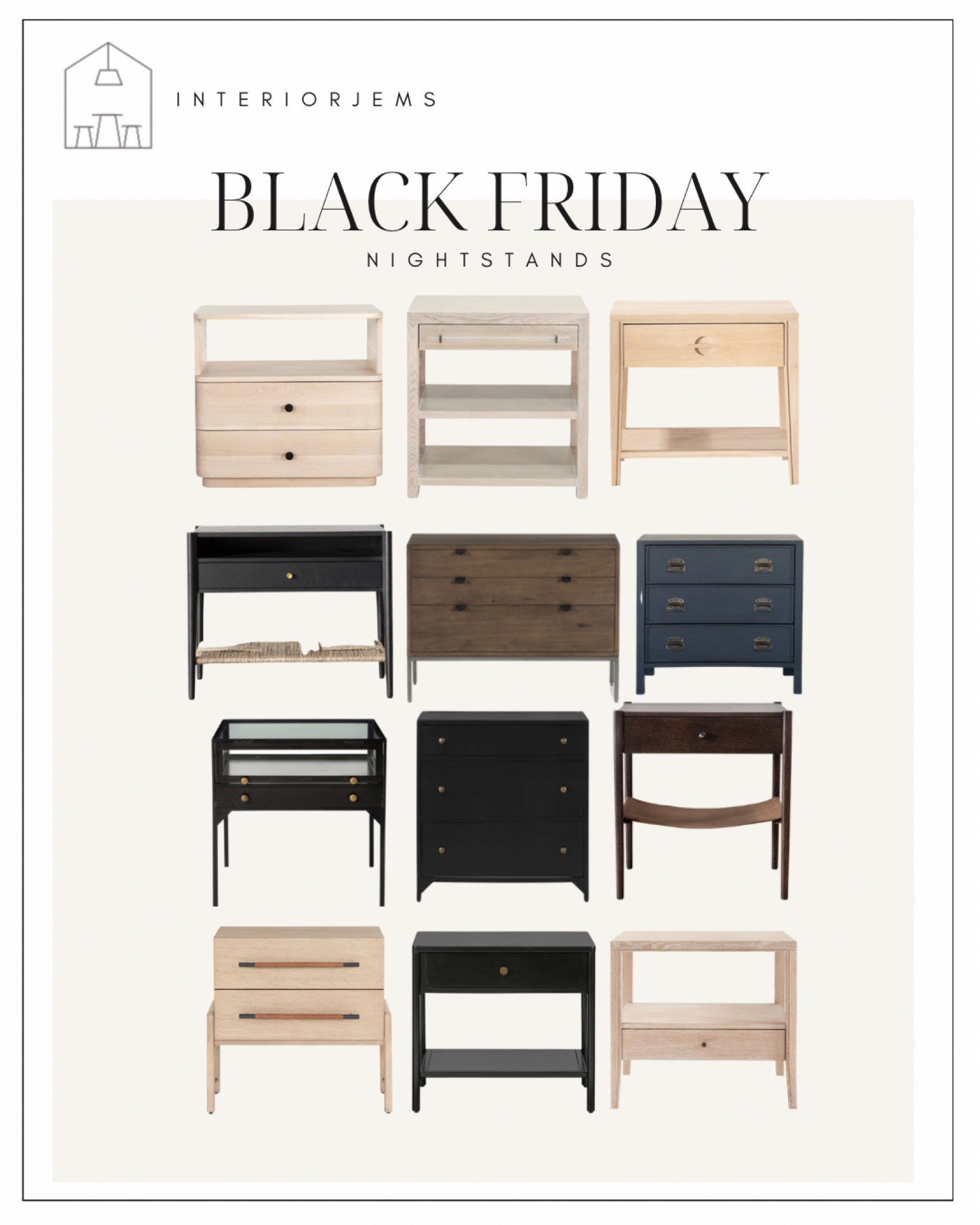 Nightstands on sale Black Friday bedroom furniture, mcgee and co, amber interiors, black nightstand, natural wood nightstand, large nightstand, small nightstands 

#LTKsalealert #LTKhome #LTKCyberweek