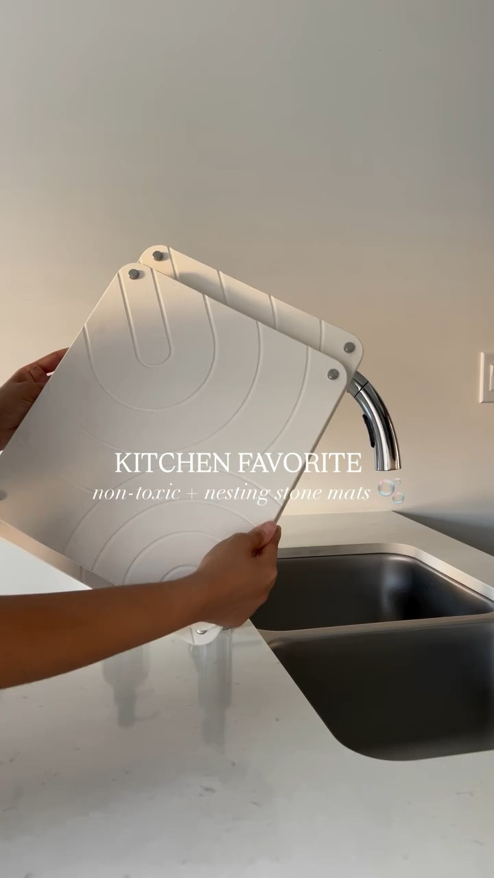 POV: the kitchen upgrade you didn’t know you needed — nesting drying mats made of diatomaceous earth 🤌🏼🫧

I was looking for a practical solution to dry dishes, and I’m obsessed with how this has no odor, dries quickly, and has no water build up like the plastic trays I used before.

I’ve been on the hunt for a perfect drying mat for months, and this one checks every box — functional, compact, and the prettiest little upgrade that instantly elevates your kitchen counters.

//follow and comment SHOP for links 🔗 
Amazon must haves, Amazon favorites, kitchen styling, kitchen decor 

#amazonfinds #homeswithpurpose #organicmodern #intentionalhome #kitchencounterdecor @shop.ltk