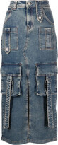 Blumarine Denim Cargo Skirt | Farfetch Global
