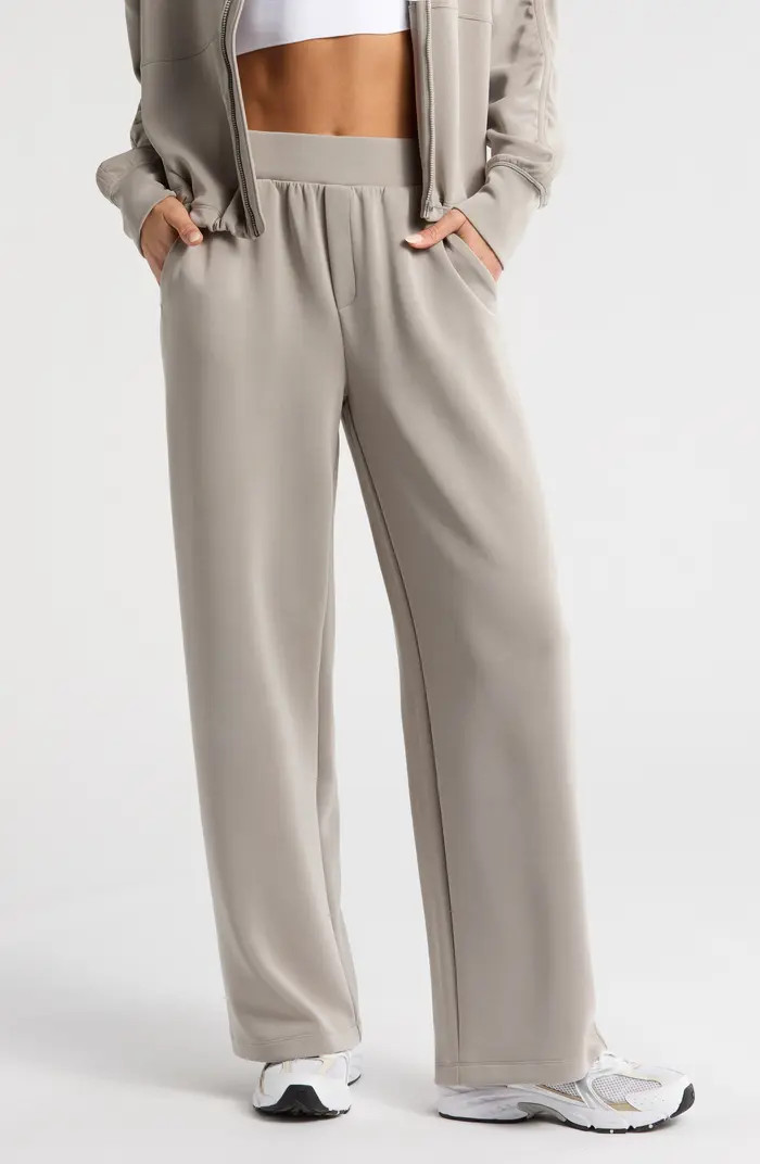 Ultrasoft Scuba Knit High Waist Straight Leg Pants | Nordstrom