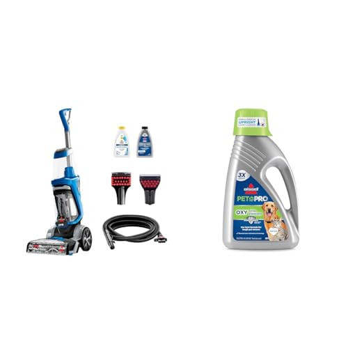 Bundle of BISSELL ProHeat 2X Revolution Pet, 35799, Upright Deep Cleaner + Bissell Professional Pet Urine Eliminator + Oxy Carpet Cleaning Formula, 48 oz, 1990, 48 Ounce | Amazon (US)