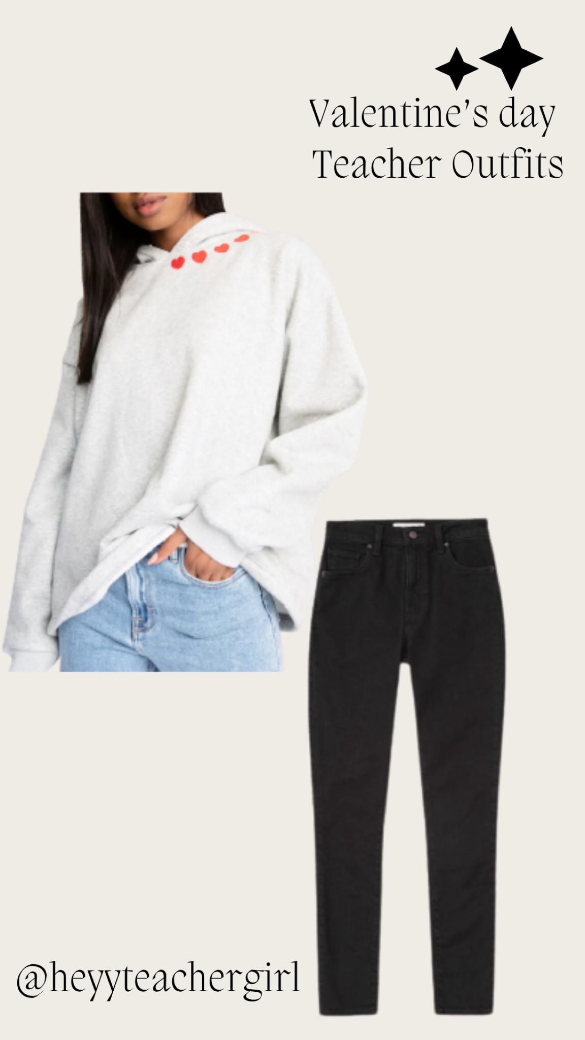 The perfect comfy teacher outfit for with a subtle hint of hearts for Valentine’s day. 

Jean are on sale today with Abercrombie and you can use code VDAY40 on the sweater at Vici Collection 

#LTKstyletip #LTKsalealert #LTKunder50