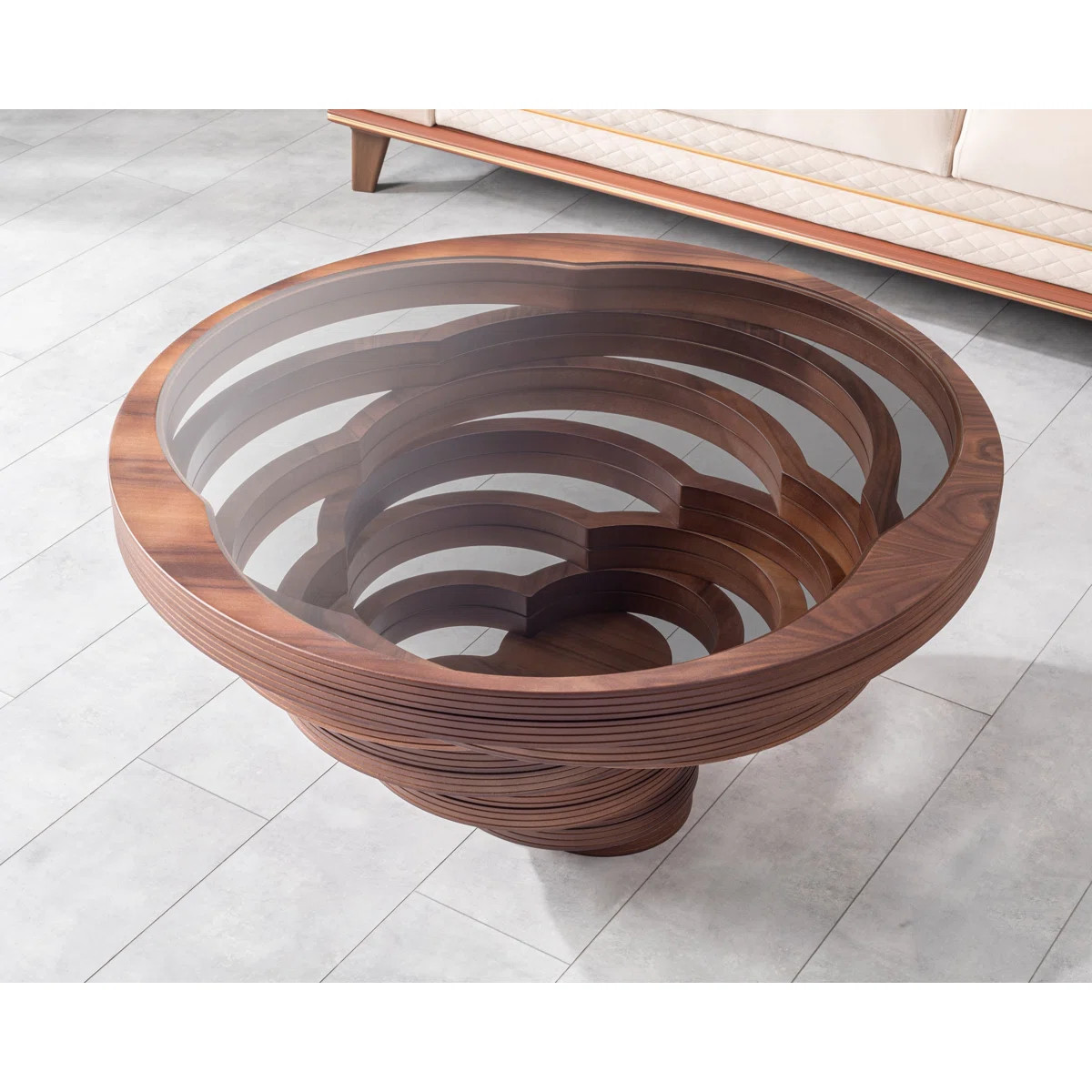 Monsey Glass Top Single Coffee Table | Wayfair North America