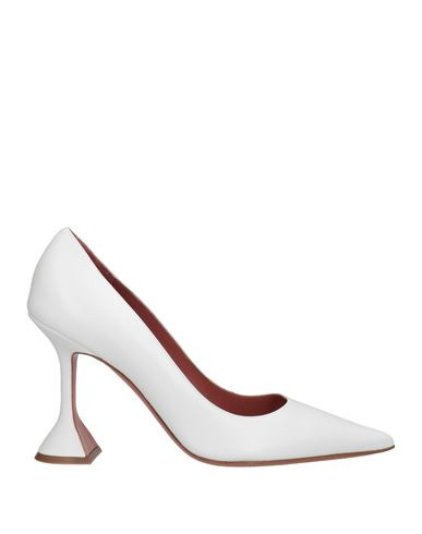 Amina Muaddi Woman Pumps White Size 7 Soft Leather | YOOX (US)