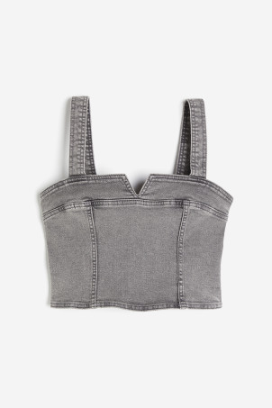 Denim Corset-style Top | H&M (US + CA)