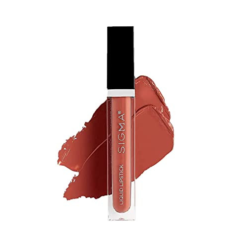 Sigma Beauty Liquid Lipstick – Bold and Luxurious Liquid Matte Lipstick with a Satin Finish - Clean, Vegan Cruelty Free Makeup (Cor-de-Rosa) | Amazon (US)