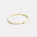 Thin Enamel Signature Hinged Bangle | Coach (US)