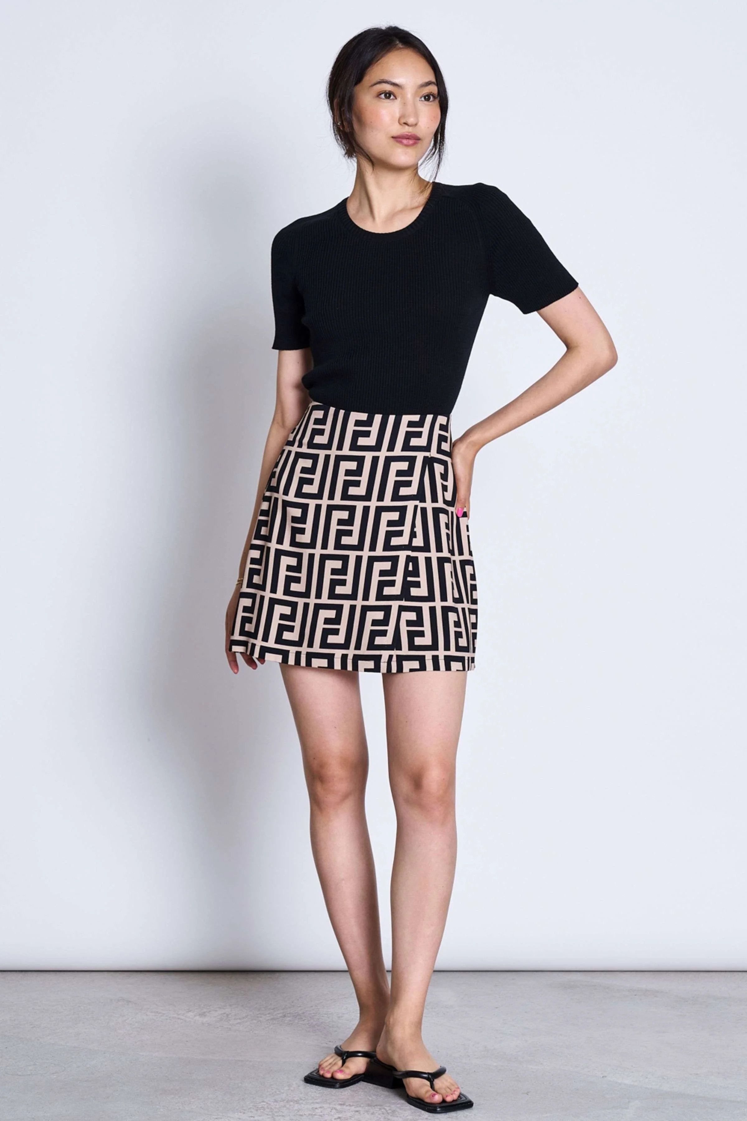 Minirock Filia Meander Print | LOVECO 