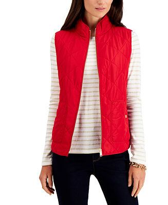 Charter Club Quilted Vest, Created for Macy's & Reviews - Jackets & Blazers - Women - Macy's | Macys (US)