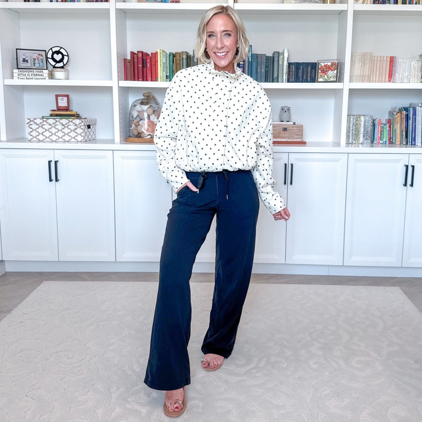Amazon - lightweight fall jackets * Wide Leg Yoga Pants - size small (regular length). 9 colors. Polka Dot Cropped Jacket - size small. 14 colors.

#LTKOver40 #LTKSeasonal #LTKPetite