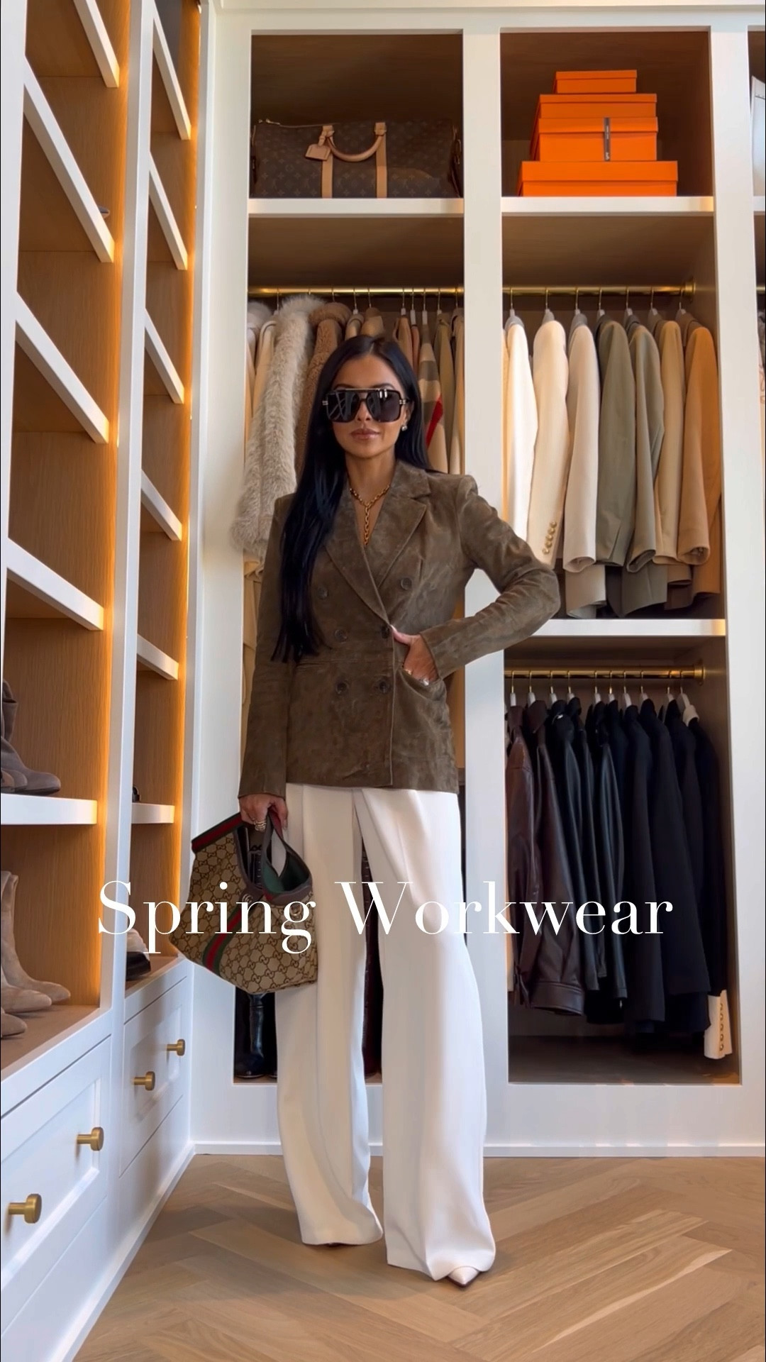 Spring work outfits that you can wear now and later
Zara suede blazer
Amazon white trousers wearing an xs in the regular length
Zara chunky sweater
Aritzia white tee

Spring outfit ideas, spring transition outfit, work outfits, miamiamine

#LTKOver40 #LTKootd #LTKWorkwear