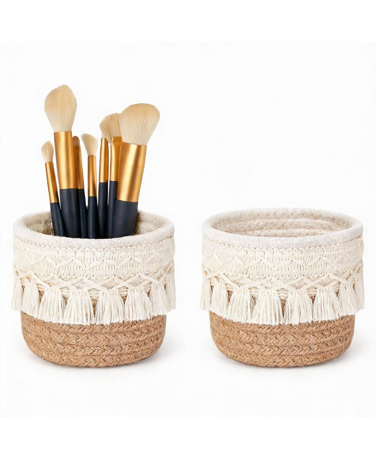 Yigii Makeup Brush Holder Organizer: Mini Decorative Baskets for Home - beige | Macy's