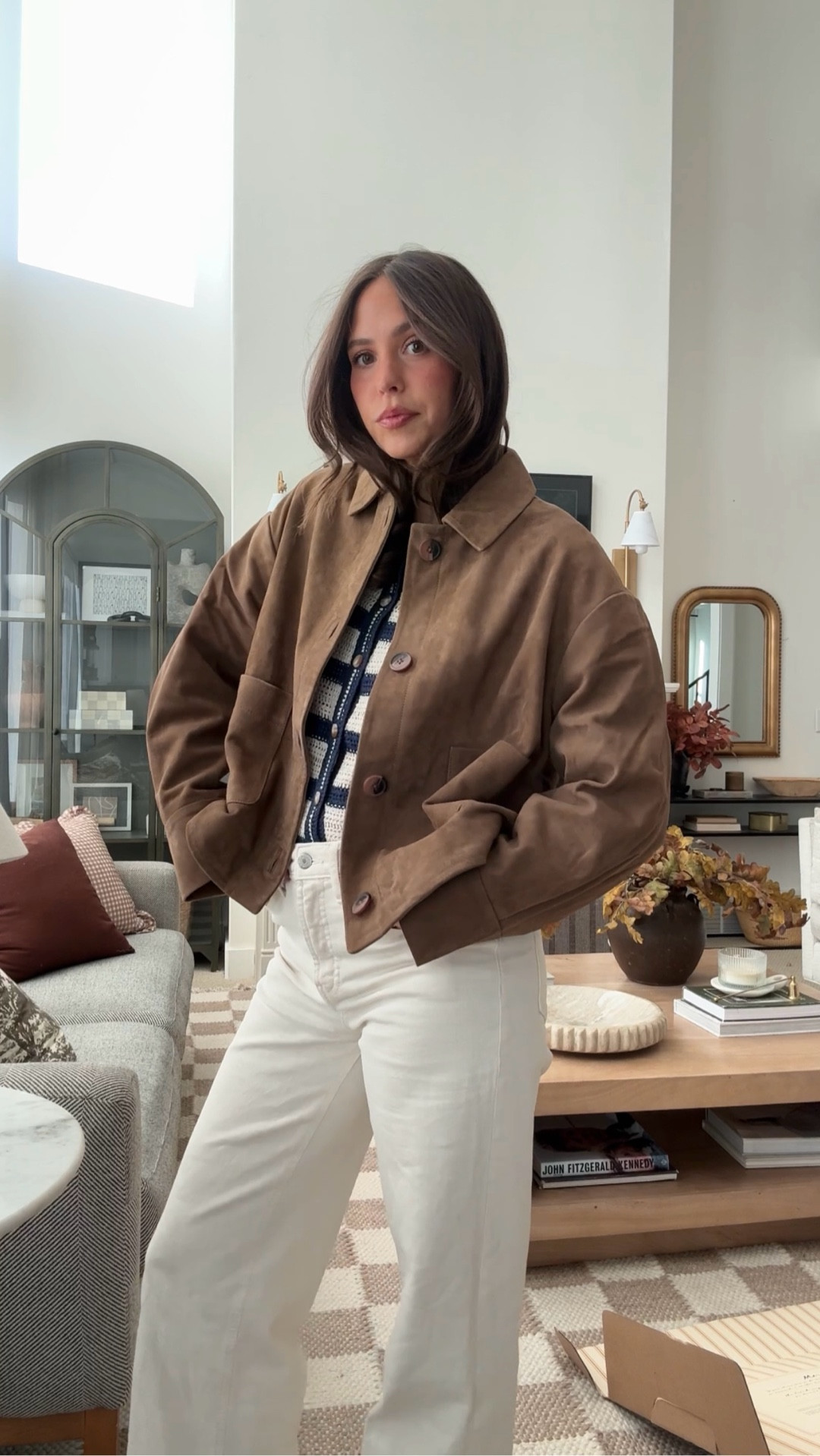 The perfect brown suede barn jacket from sezane 

#LTKStyleTip #LTKU #LTKSeasonal