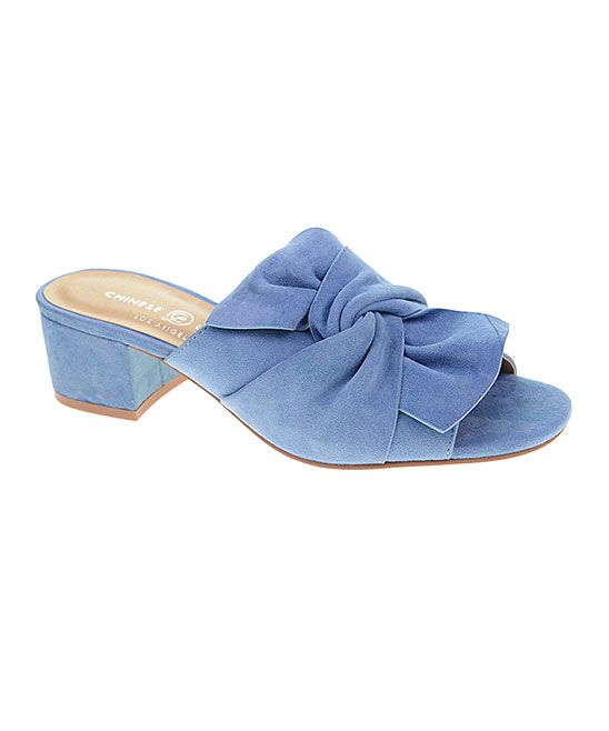 Chinese Laundry Women's Sandals BLUE - Blue Marlowe Suede Mule - Women | Zulily
