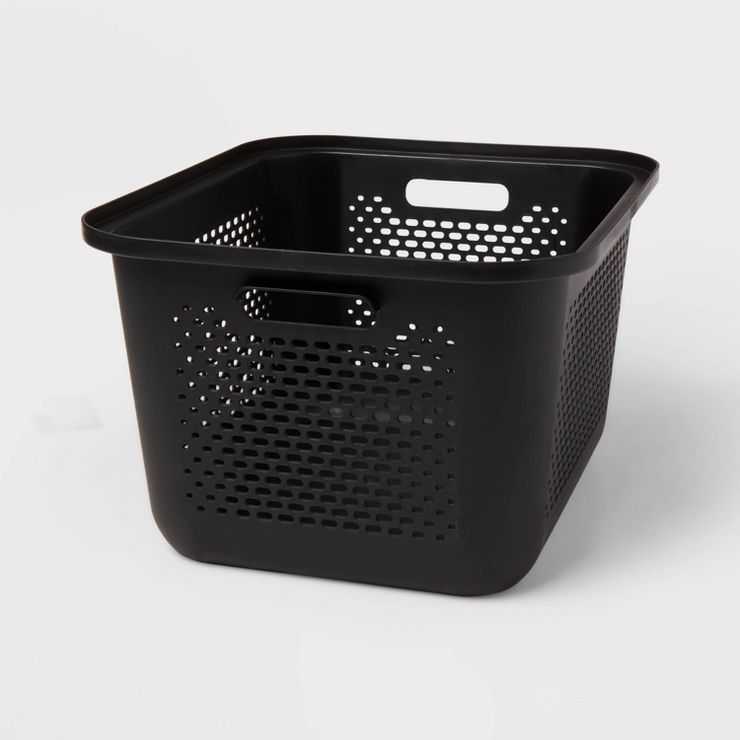 Medium Decorative Plastic Bin with Cutout Handles - Brightroom™ | Target