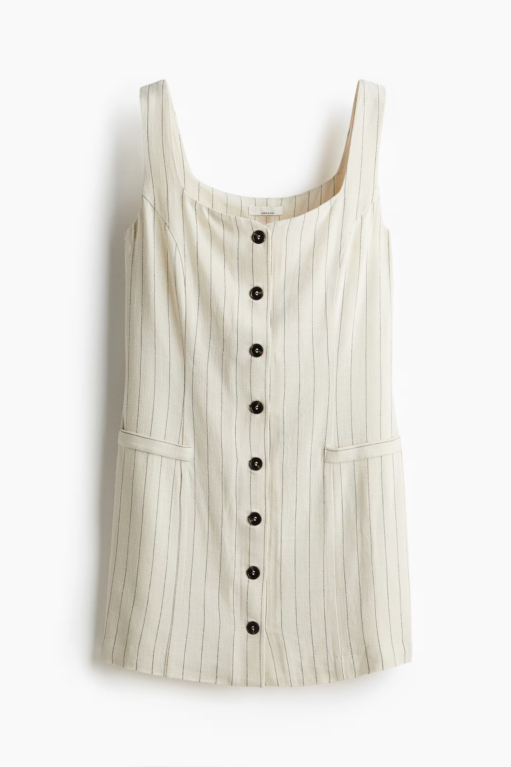 Sleeveless Linen-Blend Dress | H&M (US + CA)