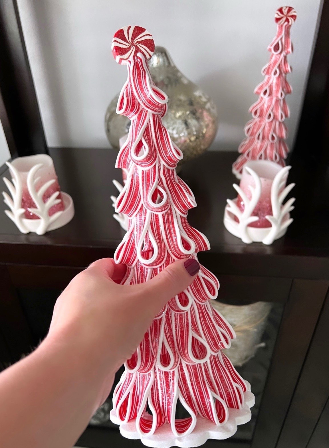 Walmart brought back their peppermint trees for Christmas! They also added a pink and white one! Definitely gonna pick some up.

They will look excellent with my existing Holiday decor!

#LTKHome #LTKSeasonal #LTKstorytime