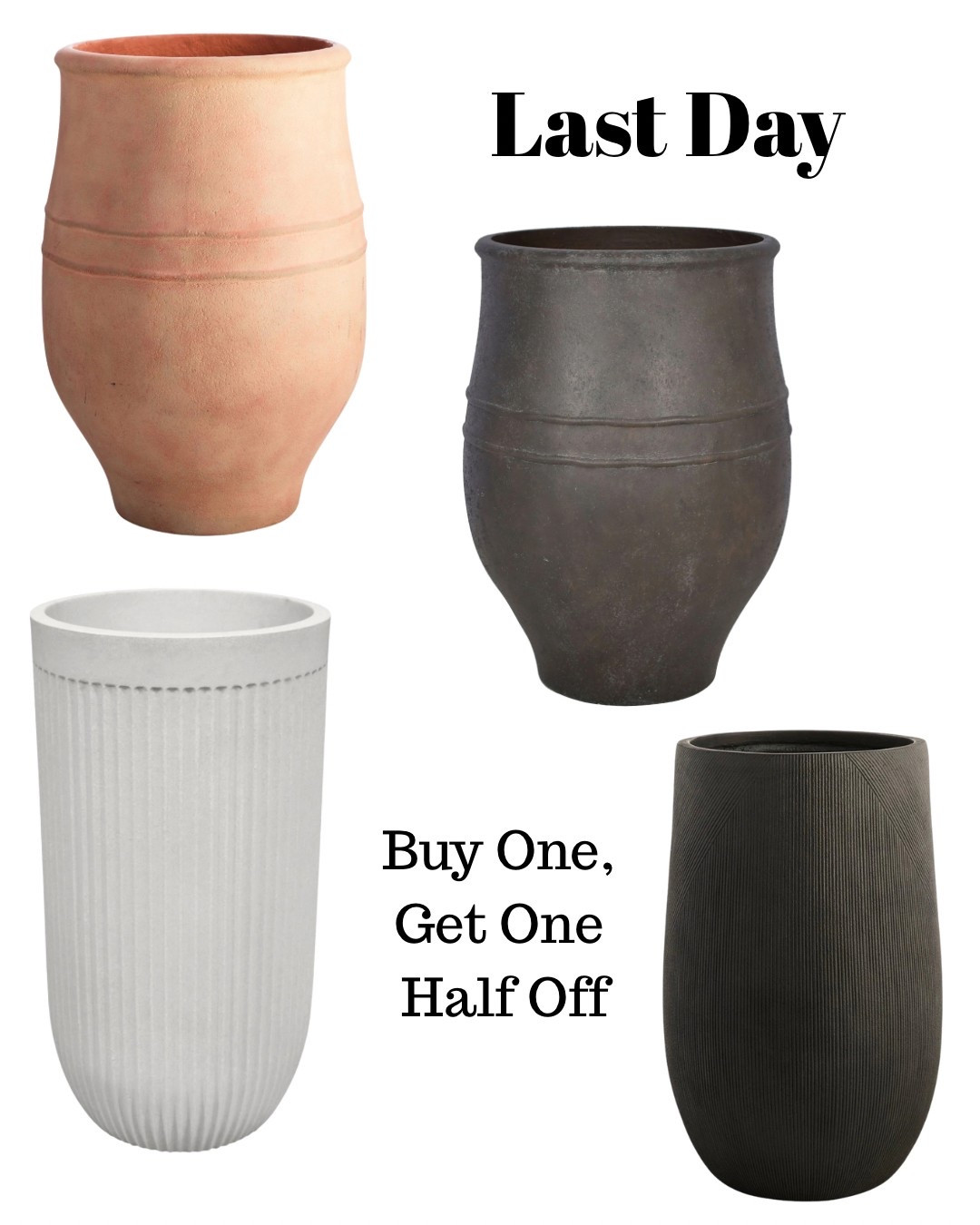 Hurry while they last. Best large scale planters  