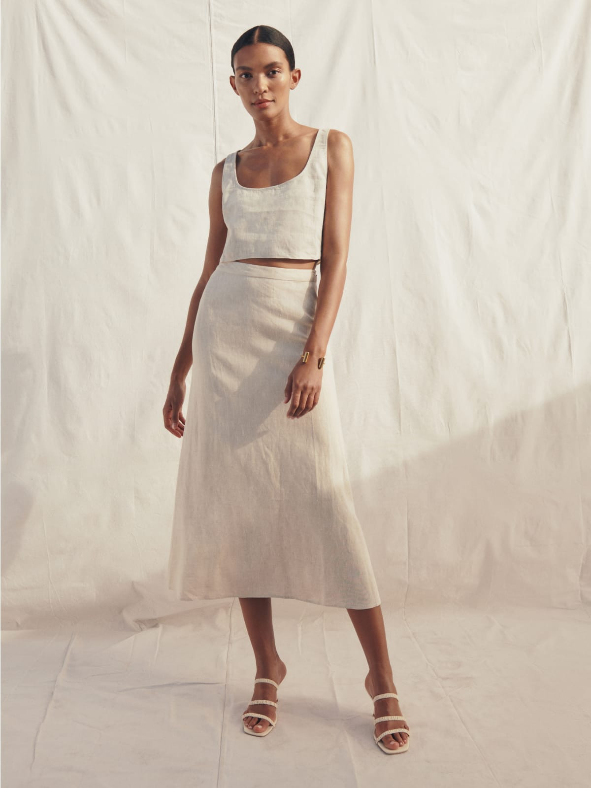 Silas Linen Skirt | Reformation (Global)