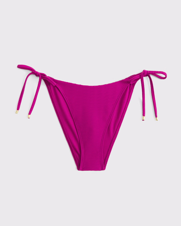 Women's Low Rise Tie-Side Cheeky Bottom | Women's Swimwear | Abercrombie.com | Abercrombie & Fitch (US)
