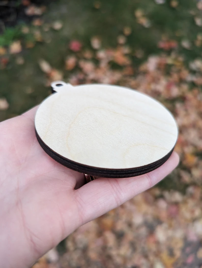 Wood Ornament Blank Christmas Diy Craft Shape - Etsy | Etsy (US)