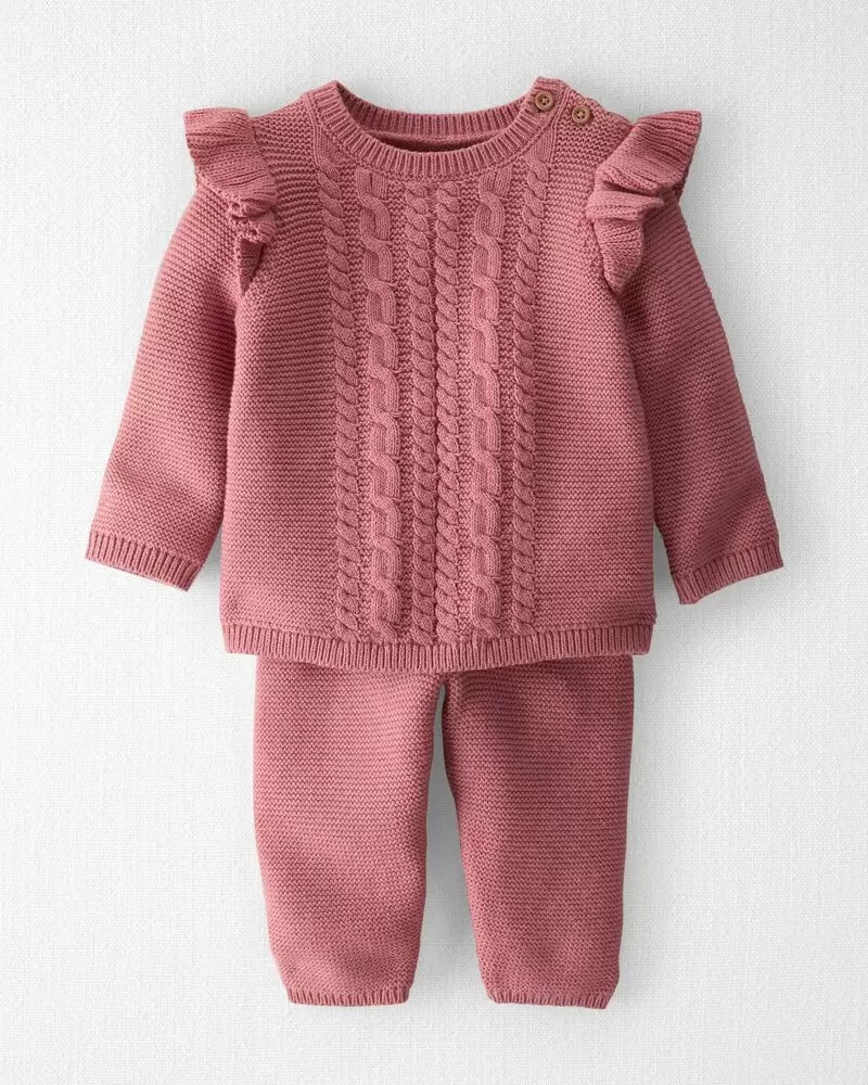 2-Piece Organic Cable-Knit Set | Carter's