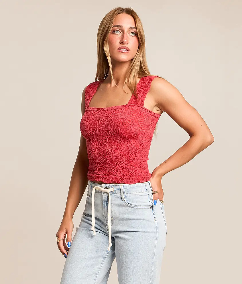 Love Letter Cropped Cami Tank Top | Buckle