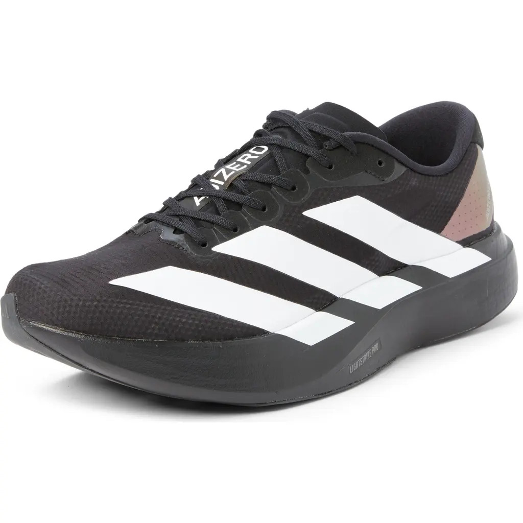 adidas Adizero Evo SL Running Shoe in Core Black/white/carbon at Nordstrom, Size 9 | Nordstrom