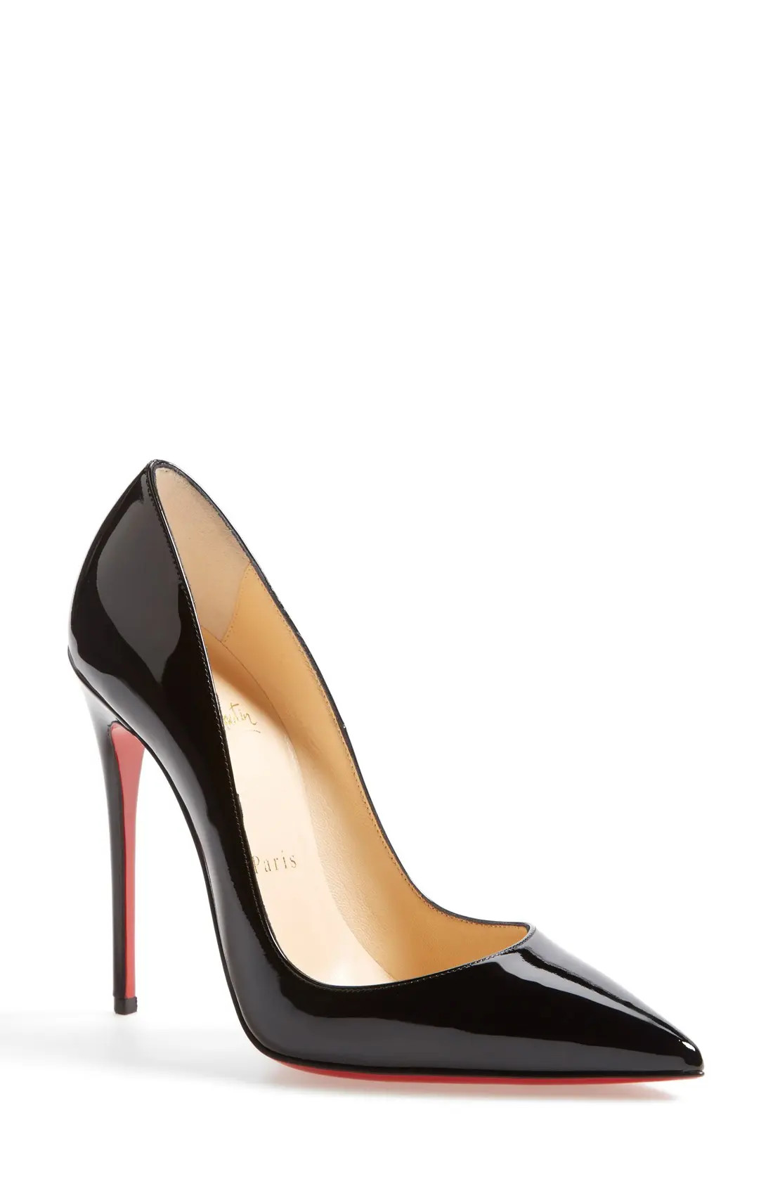 Women's Christian Louboutin So Kate Pointed Toe Pump, Size 5US - Black | Nordstrom