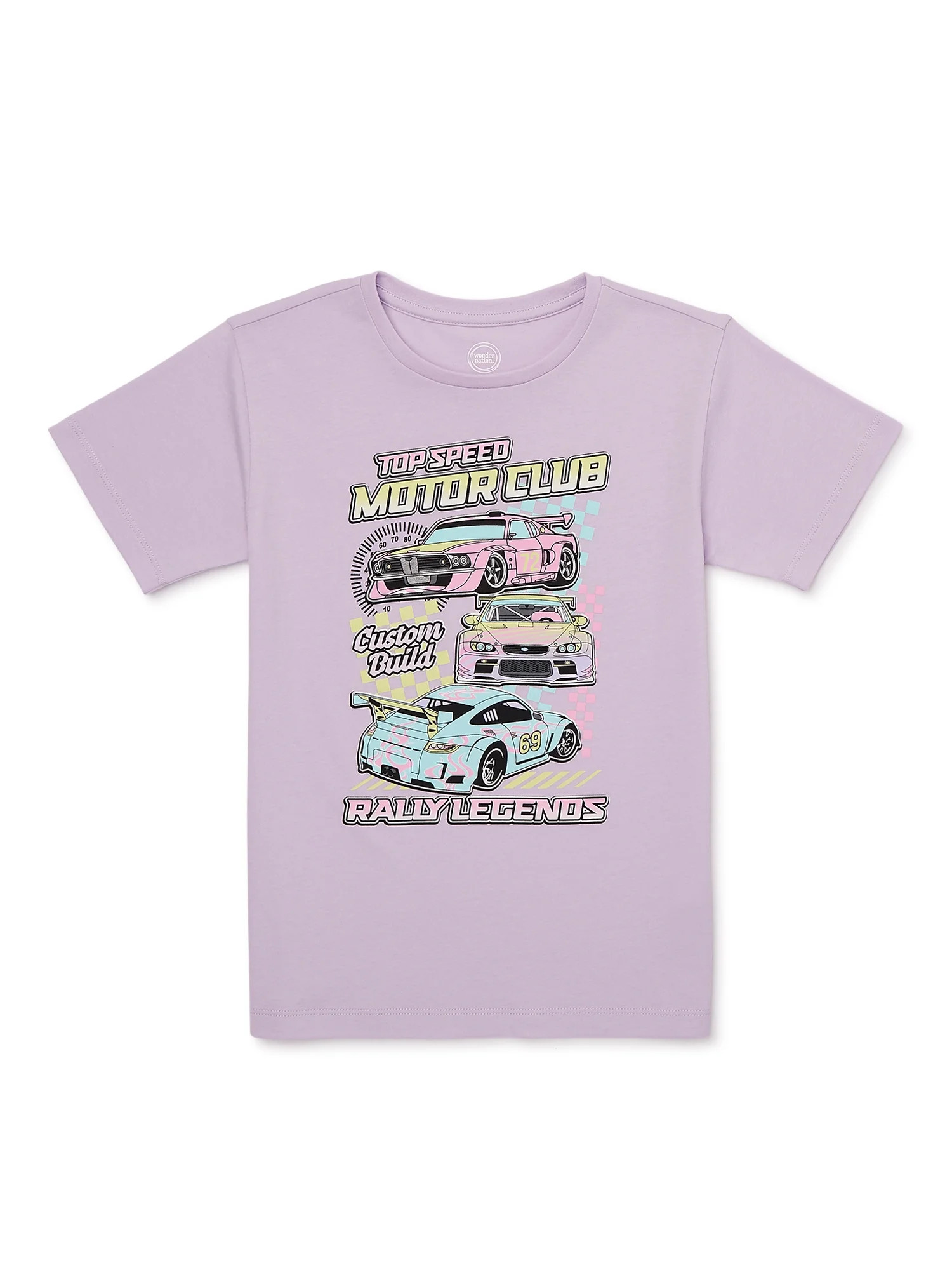 Wonder Nation Girls Boyfriend, Short Sleeve, Graphic T-Shirt, Sizes 4-18 - Walmart.com | Walmart (US)