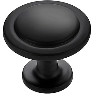 Ravinte 20 Pack 1-1/4 inch Kitchen Cabinet Knobs Drawer Knobs Dresser Knobs Matte Black Zinc Knobs D | Amazon (US)