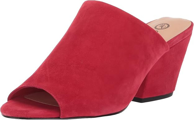 Bella Vita Women's Kathy Mule Sandal, Red Kidsuede Leather, 6 M US | Amazon (US)