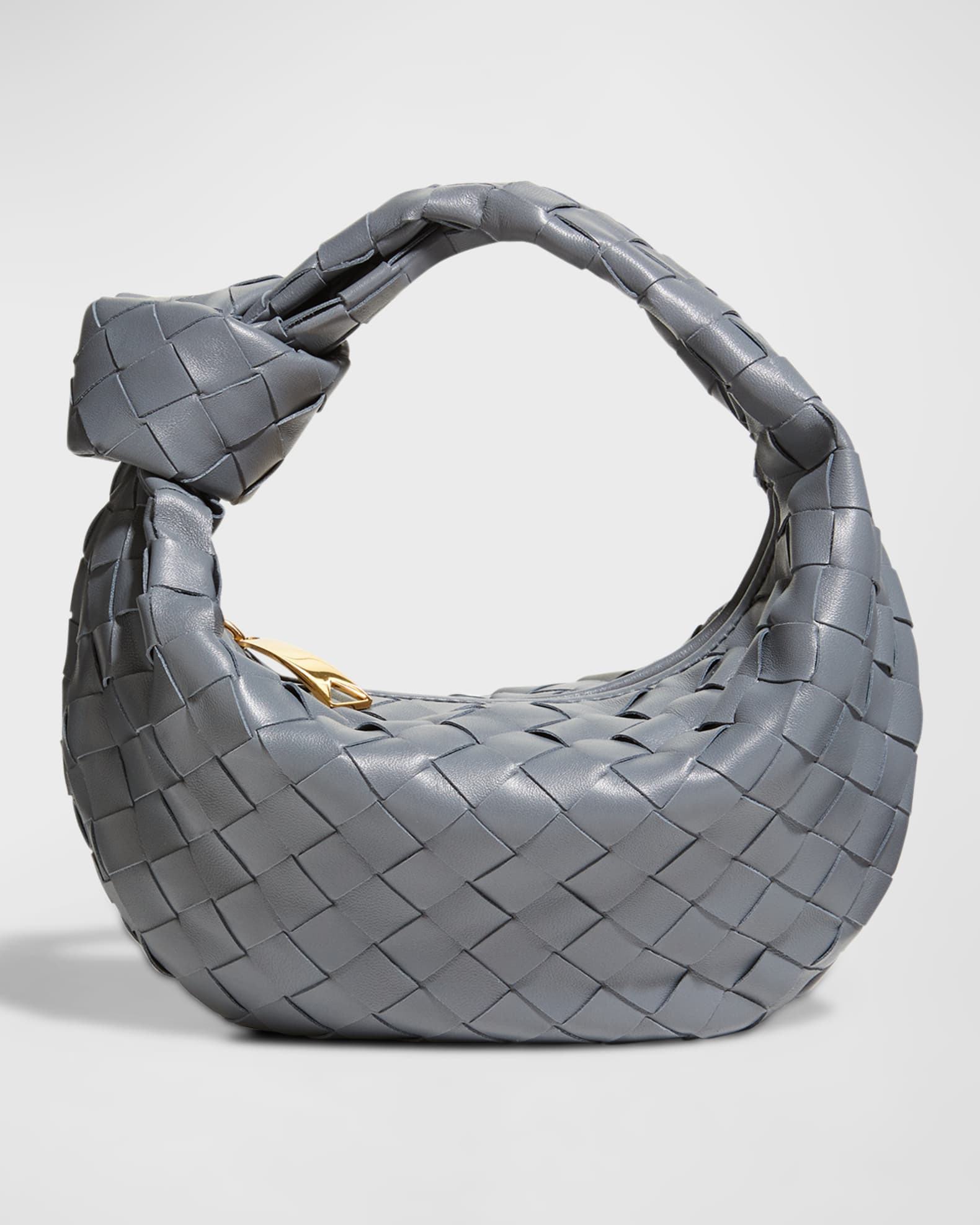 Bottega Veneta Jodie Mini Intrecciato Knot Hobo Bag | Neiman Marcus