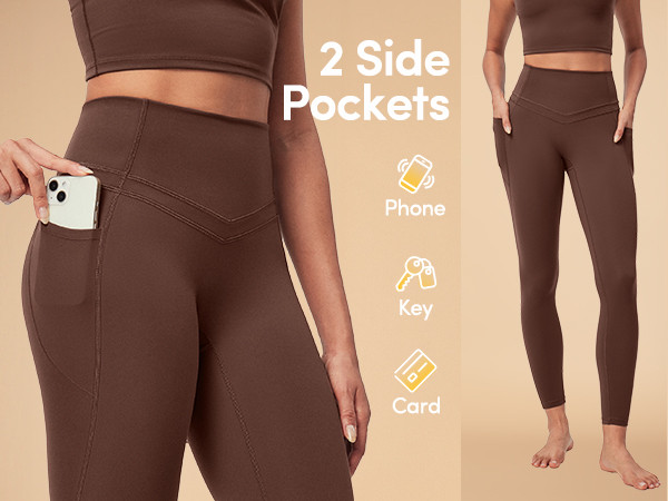 IUGA Compression Leggings with Pockets for Women Tummy Control Leggings No Front Seam Workout Hig... | Amazon (US)
