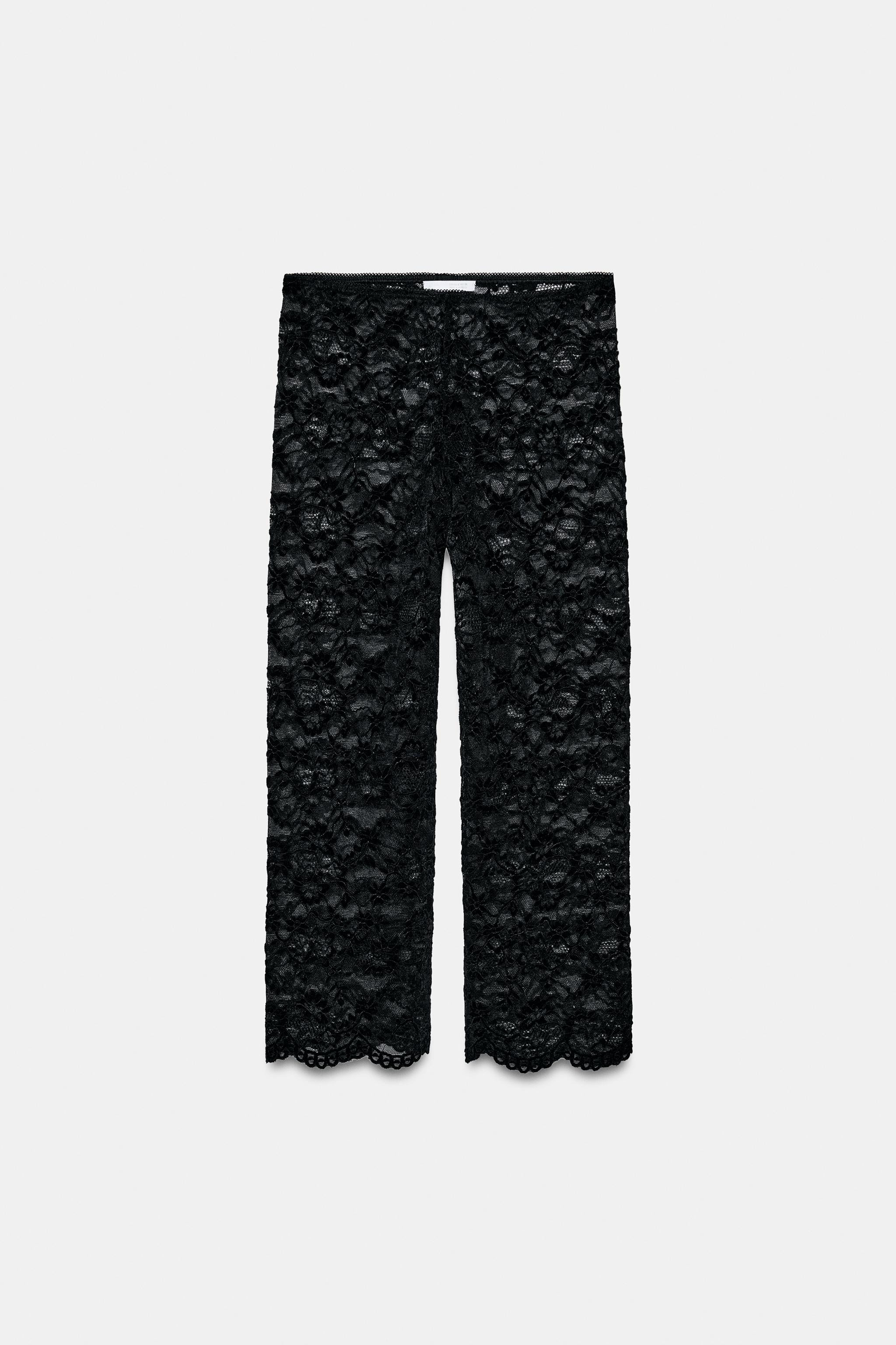 LACE CAPRI LEGGINGS | Zara US
