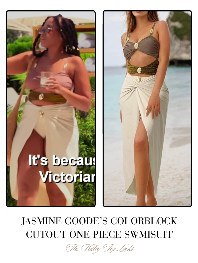 Jasmine Goode's Colorblock Cutout One Piece Swimsuit 

 