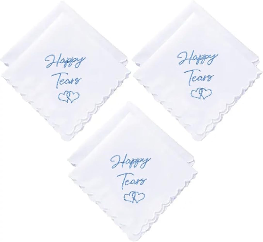 Mother Of The Bride Gifts Something Blue For Bride On Wedding Day Handkerchief | Amazon (US)