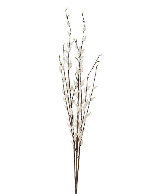 Vickerman Company Floral Green/Cream - 33'' Pussy Willow Branch Decor | Zulily