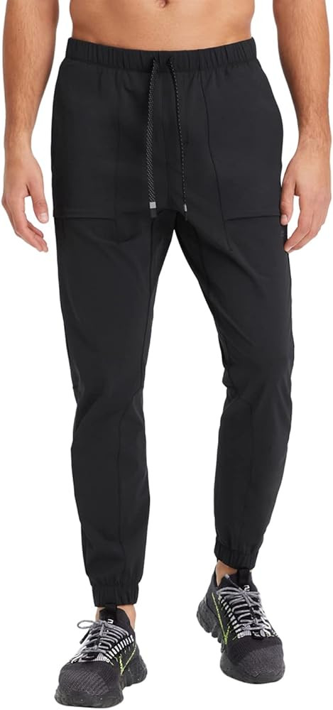 Fabletics Men's The One Jogger, Quick-Dry, Hidden Pockets, Zip Pockets, UPF Protection, Anti-Stin... | Amazon (US)