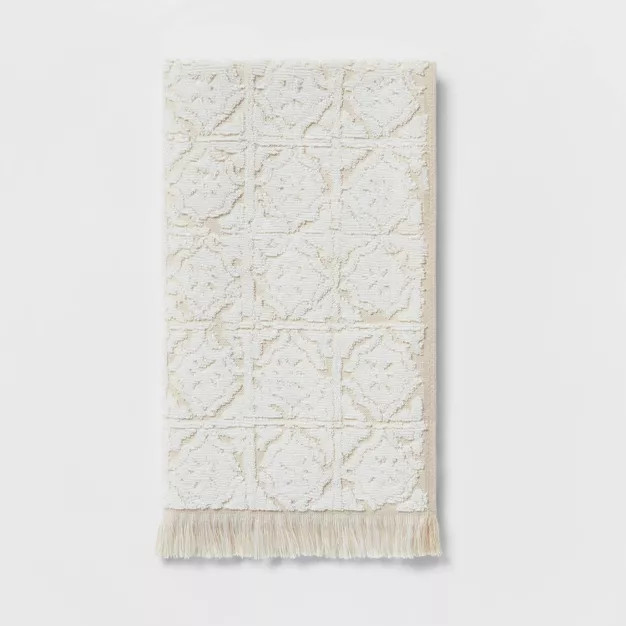 2pk Value Sculpted Tile Decorative Hand Towel - Threshold™ | Target
